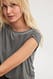 Grey Drapiertes Jersey-Oberteil
