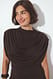 Brown Jersey-Oberteil mit Drapierung