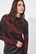 Print bedrucktes Mesh-Top mit Drapierung