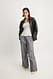 Grey Lockere Cargohose mit halbhoher Taille und Kordelzug