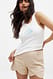 Off White Tank-Top mit Stickerei