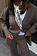 Nougat Oversize-Strickjacke