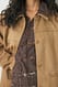 Brown Jacke aus Kunst-Wildleder mit Nahtdetail