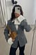 Grey Taillierter Blazer