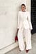 Offwhite taillierter Blazer