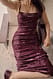 Offwhite Maxikleid mit Blumendruck