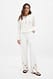 Blue Wash Jeans mit Blumen-Cut-Outs und mittlerer Taille