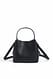 Black Handtasche mit Faltendetail