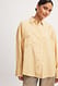 Beige Hemd mit Faltendetail