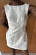 Cream ärmelloses Minikleid mit Fransen