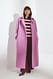 Dusty Plum Mantel aus Wollmischung mit Flausch