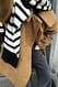 Light Brown Mantel aus Wollmischung