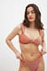 Khaki Bikini-Höschen mit Raffung