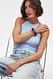 Light Pink Neckholder-Top mit Struktur