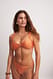 Orange Bikini-Höschen mit Metallapplikation