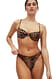 Leopard hochgeschnittenes Bikini-Höschen