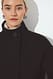 Dark Grey kurzer Mantel mit hohem Kragen