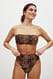 Leopard Bikini-Höschen mit hoher Taille