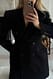 White langer taillierter Blazer