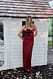 Red Maxirock mit niedriger Taille