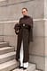 Black Maxi-Strick-Cardigan