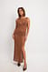 Rust Gestricktes Maxikleid