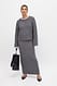 Offwhite Knitted Maxi Skirt
