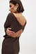 Brown Midikleid aus Strickstoff