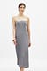 Offwhite Gestricktes Midi-Röhrenkleid