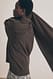 Beige Strickpullover mit Schaldetail