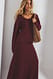 Burgundy Strickpullover mit U-Boot-Ausschnitt