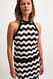 Black/White Gestreiftes Strickoberteil