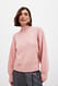 Dusty Pink Strickpullover mit Rollkragen