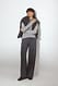Grey Melange Hose aus Wollmischung