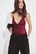 Wine Red Spitzenbody