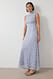 Light Blue Maxikleid mit Spitze
