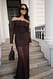 Black Maxikleid aus Spitze