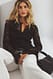 Brown Bluse mit V-Ausschnitt und Spitze