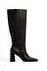 Black Lederstiefel mit Schaft