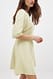 Pear Green Minikleid aus Leinenmischung mit Nahtdetail
