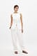 White Leinenhose