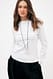 White langärmeliges Oversize-T-Shirt