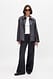 Mid Blue Weite Jeans mit tiefer Taille