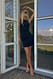 Green ärmelloses Jersey-Minikleid
