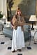 Beige Jacke aus Kunst-Wildleder mit Nieten