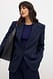 Black Oversize Maxi-Blazer mit einem Knopf