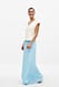 Offwhite Maxi-Plissee-Rock
