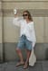 Mid Blue weite Jeans-Shorts mit mittlerer Taille