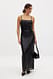Black Meerjungfrau-Maxikleid mit Pailletten