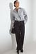 Dark Grey Soft Denim mit mittlerer Taille